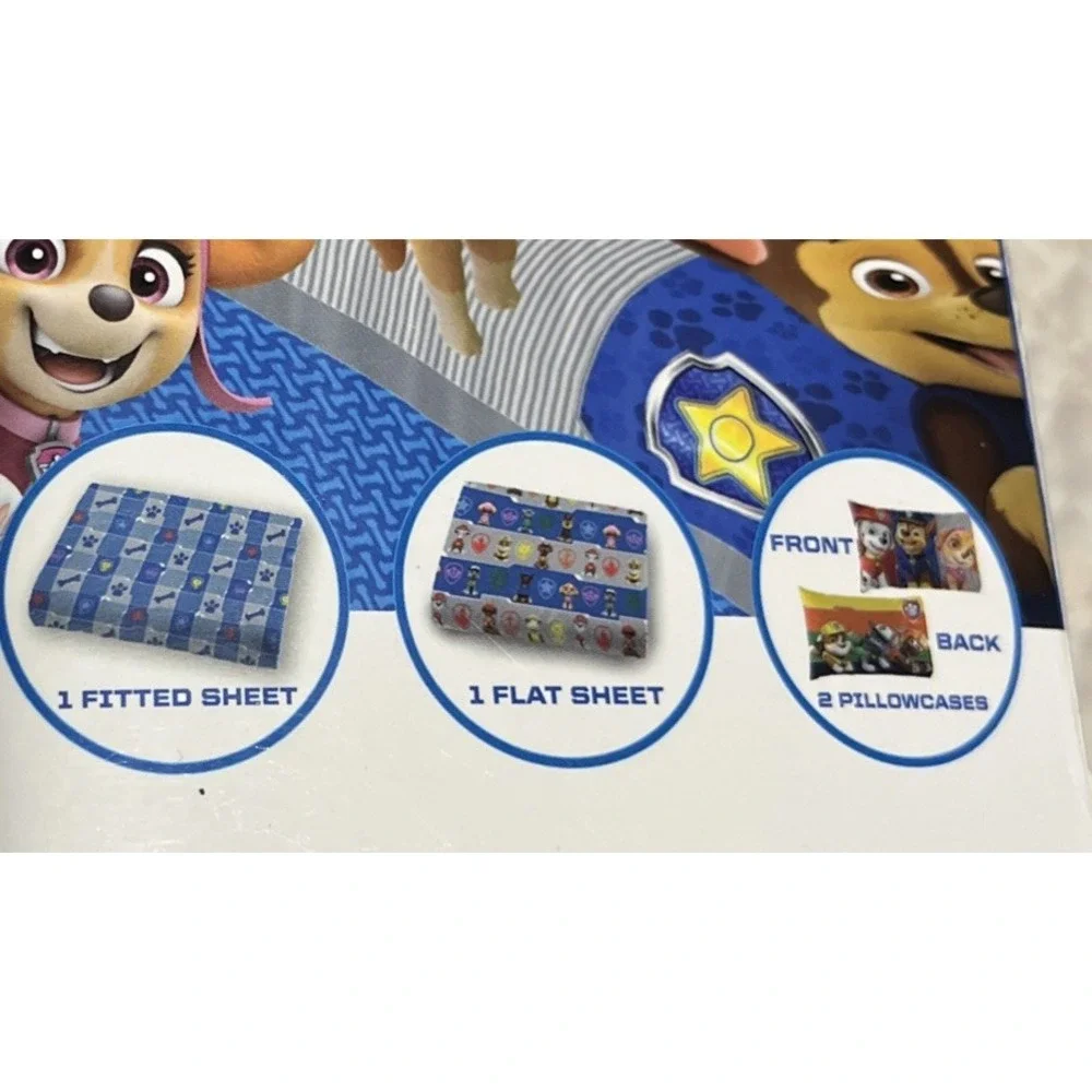 Paw Patrol Four Piece Full Sheet Set New In Package Nickelodeon